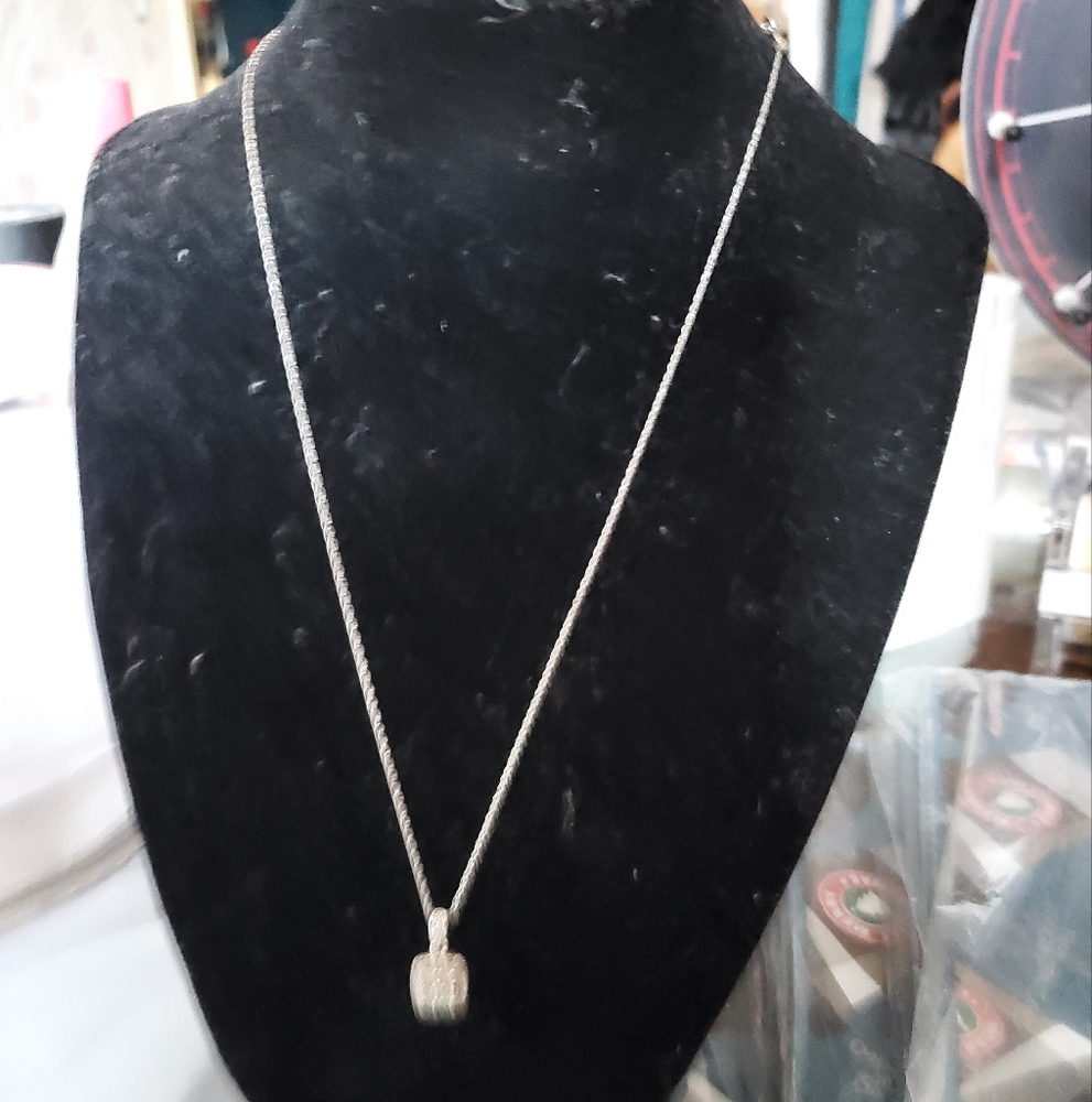 Jane Semour Open Heart Collection Diamond Pendant Necklace - Picture 3 of 5